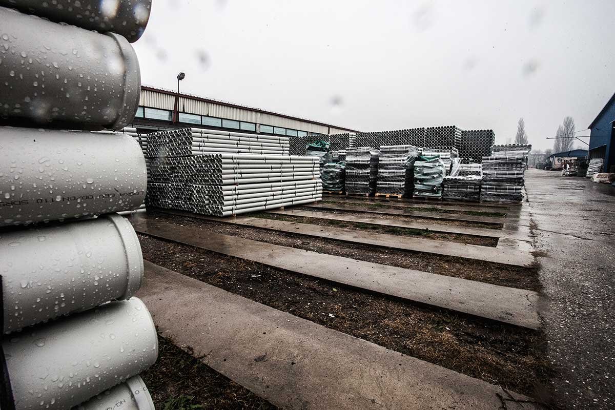 PVC underground drainage pipes